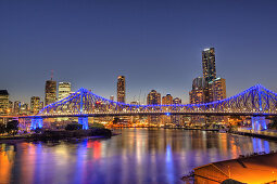 Brisbane Skyline und Story Bridge, Brisbane, Australien