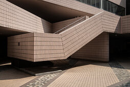Kachel Architektur der Museumstreppe, Kowloon, Hongkong, China, Asien