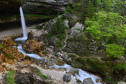 Wasserfall Slap Pericnik, Vrata Tal, Zgornji, Gorenjska, Oberkrain, Triglav Nationalpark, Julische Alpen, Slowenien, Europa