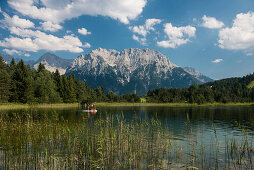 Luttensee, near Mittenwald, Upper Bavaria, Bavaria, Germany