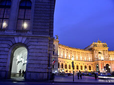 Hofburg at Heroes place, Vienna, Austria