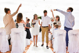 Hochzeit am Strand von Vale do Lobo, Algarve, Portugal