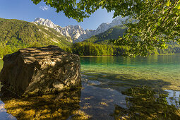 Vorderer Langbathsee, Alberfeldkogel, Gamskogel, Höllengebirge, Salzkammergut, Oberösterreich, Österreich