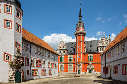 Juleum, Bibliothek und Aula, Weserrenaissance, ehemalige Universität Helmstedt, Innenhof, Niedersachsen, Deutschland