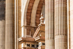 Front of the cathedral Santa Iglesia Catedral Basílica de la Encarnacion, Malaga, Andalusia, Spain