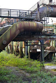 disused blast furnace in an old industrial plant, Duisburg Nord, North Rhine Westphalia, Germany