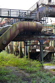 Stillgelegter Hochofen in alter Industrieanlage, Landschaftspark Duisburg Nord, Nordrheinwestfalen, Deutschland