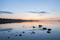 Dawn at the Baltic Sea, Kapellskaer, Uppland, Stockholms County, South Sweden, Sweden, Scandinavia, Northern Europe