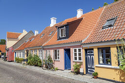 Houses in the old town of Ærøskøbing, Island Ærø, South Funen Archipelago, Danish South Sea Islands, Southern Denmark, Denmark, Scandinavia, Northern Europe