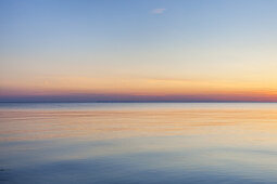 Sonnenuntergang über der Ostsee, Insel Fünen, Dänische Südsee, Süddänemark, Dänemark, Nordeuropa, Europa