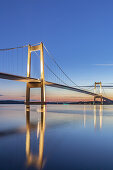 Brücke Ny Lillebæltsbro über den Kleinen Belt bei Middelfart, zwischen der Halbinsel Jütland und der Insel Fünen, Dänische Südsee, Süddänemark, Dänemark, Nordeuropa, Europa