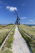 Der Nachbau Altes Leuchtfeuer von Skagen am Kattegat, Kattegat, Nordjylland, Jylland, Dänemark, Nordeuropa, Europa