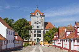 Schloss Gjorslev Slot in Stevns komun, Halbinsel Stevns, Insel Seeland, Dänemark, Nordeuropa, Europa