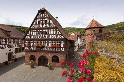 Rathaus, Dörrenbach, Pfälzer Wald, Rheinland-Pfalz, Deutschland