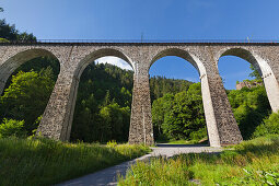 Eisenbahn-Viadukt, Ravennaschlucht, Südlicher Schwarzwald, Baden-Württemberg, Deutschland