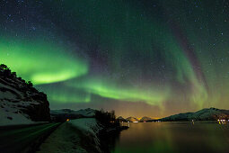 Nordlichter, Aurora borealis, Hinnoya, Lofoten, Norwegen, Skandinavien, Europa