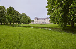 Ancy-le-Franc Castle and park , Canal de Bourgogne , Departement Yonne , Burgundy , France , Europe