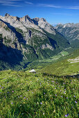 Karwendelkette über Karwendeltal, von der Östlichen Karwendelspitze, Naturpark Karwendel, Karwendel, Tirol, Österreich