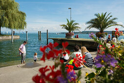 Promenade, Lake Constance, Überlingen, Baden-Württemberg, Germany