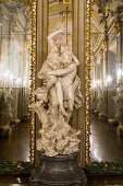 Spiegelgalerie in der Palazzo Reale, Museum, in Strade Nuova oder Via Garibaldi, UNESCO Welterbe, Genua, Ligurien, Italien
