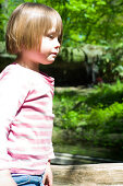 Girl in zoo, Zoo Hagenbeck, Hamburg, Germany