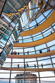 Innenansicht. Reichstagskuppel, Reichstag, Mitte, Berlin, Deutschland