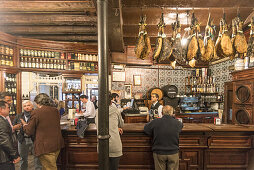 El Rinconcillo älteste Tapas-Bar in Sevilla, spanisches Restaurant, gegründet 1670, Andalusien Spanien