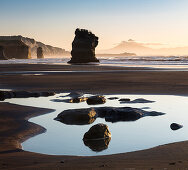 Rock formations, Tongaporutu, Taranaki, North Island, New Zealand, Oceania