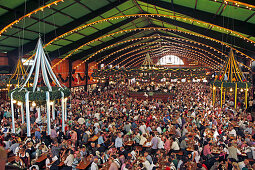 Augustiner beer tent, Oktoberfest, Munich, Upper Bavaria, Bavaria, Germany
