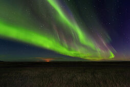 Aurora Borealis, Nordlichter, Nachts, Himmel, Sterne, Island, Europa
