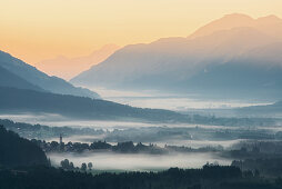 View of the Gailtal, Carinthia, Austria