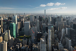 View from the Empire State Building towards the Upper Manhattan, Manhattan, New York City, New York, USA