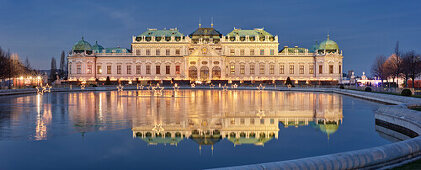 Belvedere Palace in Advent, 3rd district of Landstrasse, Vienna, Austria