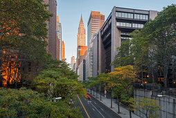Chrystler Building von der 42nd Street, Manhatten, New York City, New York, USA