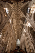 Innenansicht der Kathedrale von Winchester, Winchester, Hampshire, England, Großbritannien, Europa