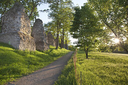 Die Römersteine, Überreste des römischen Aquädukts in Mainz, Rheinland-Pfalz, Deutschland, Europa