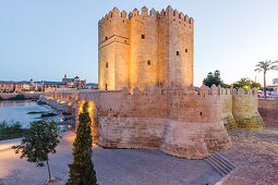 Puente Romano bridge, Rio Guadalquivir, Torre La Calahorra, tower, in the historic centre of Cordoba, UNESCO World Heritage, Cordoba, Andalucia, Spain, Europe