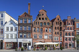 Backsteingebäude in der Altstadt, Hansestadt Lüneburg, Niedersachsen, Norddeutschland, Deutschland, Europa