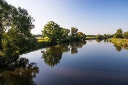 Mulde river near Dessau, Dessau-Roßlau, Saxony-Anhalt, Germany, Europe