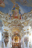 Wieskirche, Steingaden, Pfaffenwinkel, Oberbayern, Bayern, Deutschland