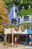 Hundertwasserhaus von Friedensreich Hundertwasser und Josef Krawina in Wien, Ostösterreich, Österreich, Europa