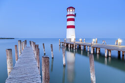 Lighthouse Podersdorf in Lake Neusiedl, Burgenland, Eastern Austria, Austria, Europe