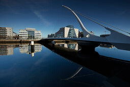 Samuel Beckett Bridge über den Liffey , Dublin, Irland