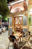 bar in old city centre Barrio santa cruz,  Seville, andalusia, Europe