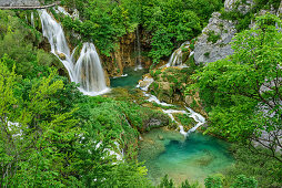 Waterfalls of Plitvice, Plitvice Lakes, National Park Plitvice Lakes, Plitvice, UNESCO world heritage site National Park Lake Plitvice, Croatia