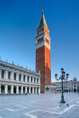 Piazza San Marco with Campanile di San Marco, Venice, UNESCO World Heritage Site Venice, Venezia, Italy