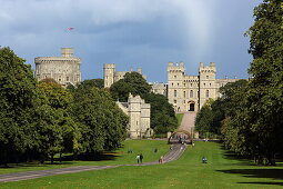 The Long Walk, Windsor Great Park, Windsor Castle, Berkshire, England