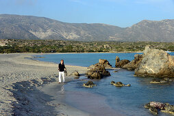 at Elafonissi beach, westcoast, Crete, Greece