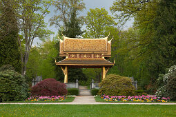 Thai temple, Thai Sala, Kurpark, Bad Homburg, Hesse, Germany