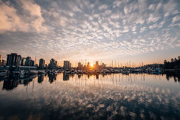 Skyline von Vancouver, Vancouver, British Columbia, Kanada, Nordamerika